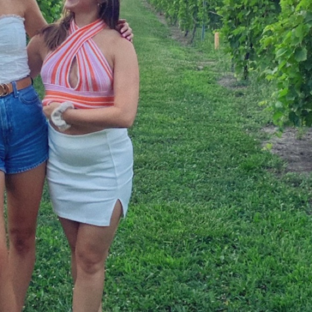 White Mini Skirt
